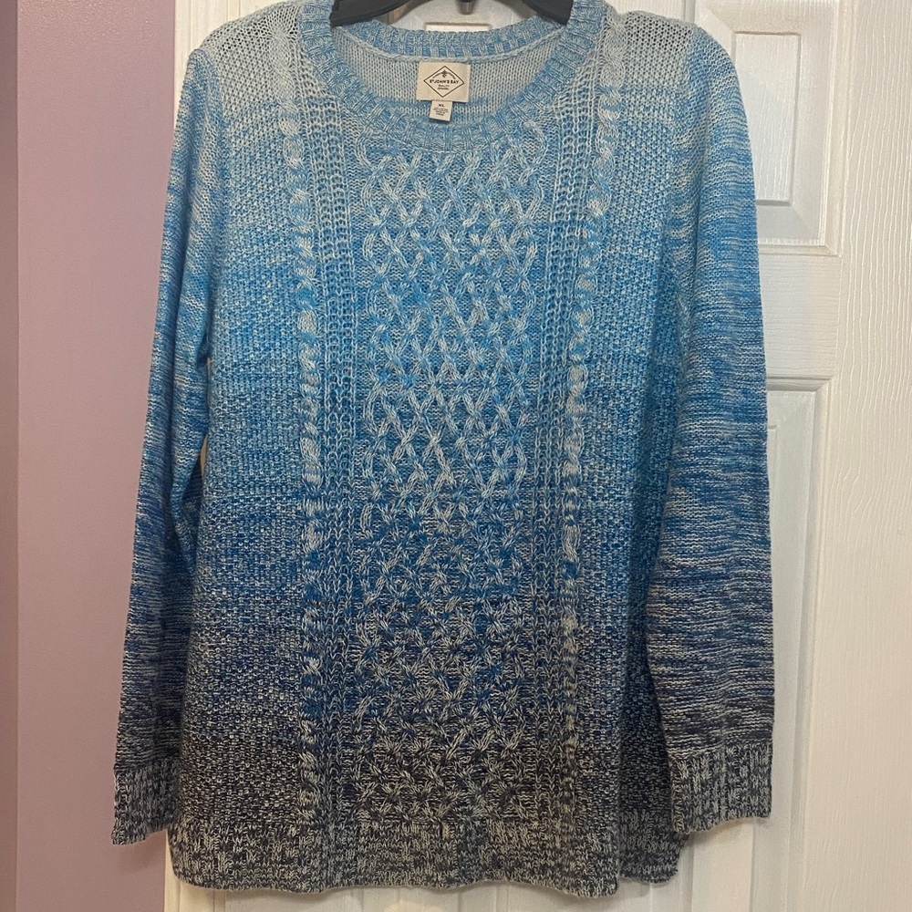 St. John's Bay Blue Ombre Women's Sweater